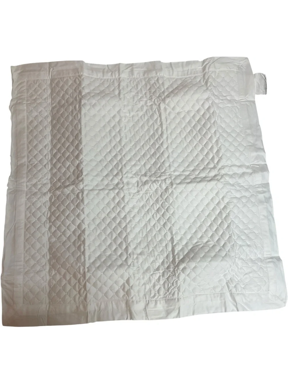 Charter Club Quilted European Sham Damask White